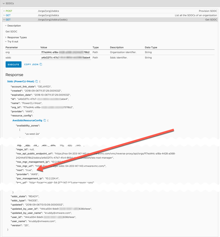 REST - Retrieving the NSXT Property