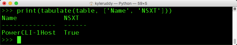 Python - Retrieving the NSXT Property