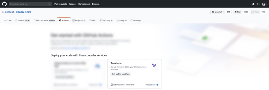 Terraform starter workflow