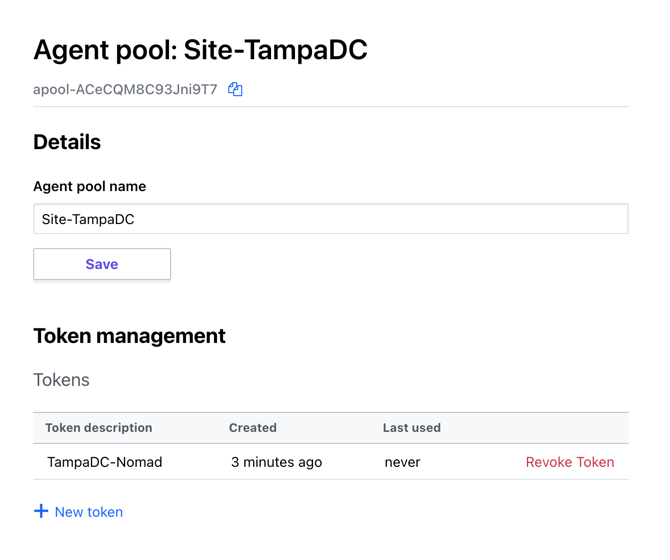 Terraform Cloud UI - Agents Settings